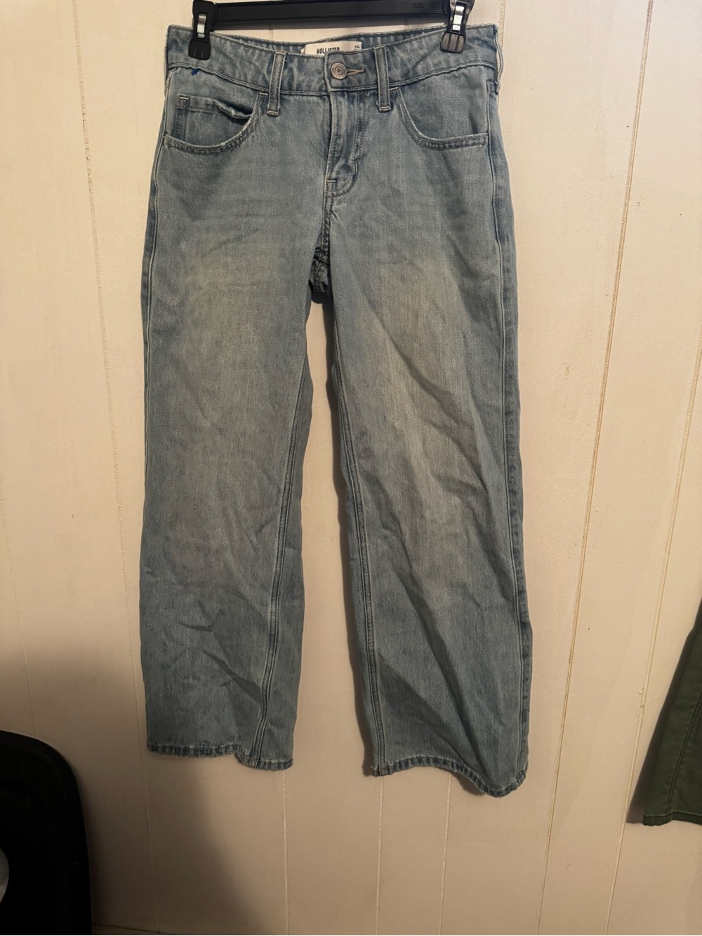 Hollister Light Blue Low-Rise Baggy Jeans